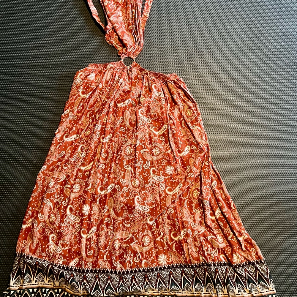 Bohemian Paisley Sideless and Backless SHEIN  Summer or Beach Dress